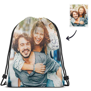 Custom Photo Drawstring Bag – Personalized Sports Pack with Your Image - Customise Now