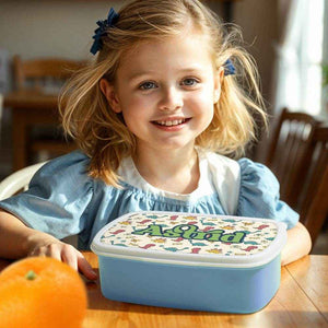 Personalized Name Lunch Box – Cute Cartoon Dinosaur Design - Customise Now