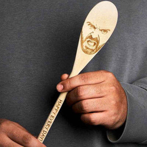 Custom Face Spoon – Engraved Spoon with Any Face or Facial Features - Customise Now
