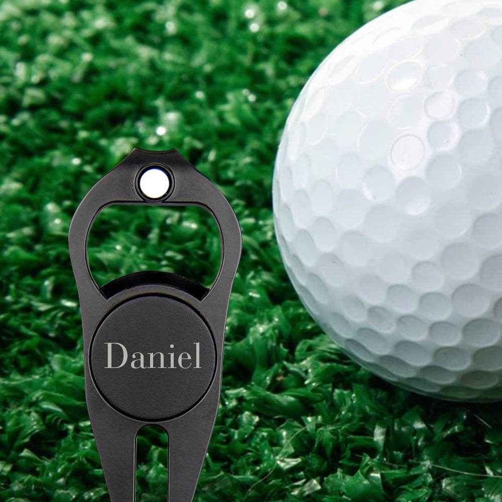 Custom Name Golf Ball Marker & Bottle Opener – Personalized Multipurpose Golf Divot Tool - Customise Now