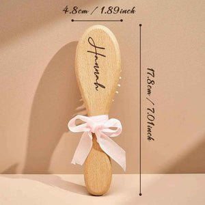 Personalized Baby Hairbrush – Custom Engraved Comb for Newborns & Baby Showers - Customise Now