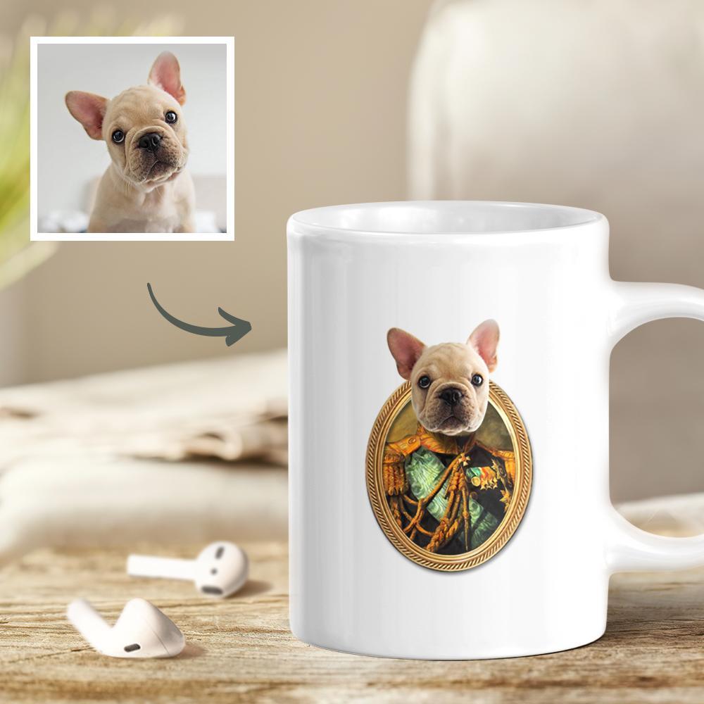 Custom Pet Face Ceramic Mug – Personalized Photo Coffee & Tea Cup