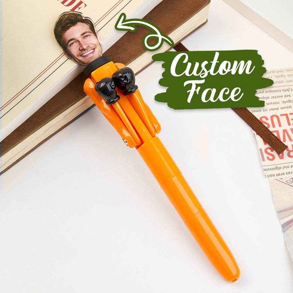 Personalized Boxing Pen with Face – Creative & Interactive Stress Relief Pen - Customise Now