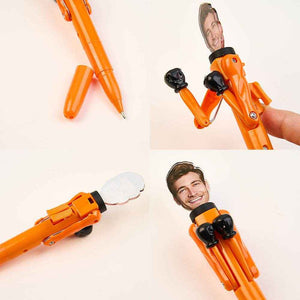 Personalized Boxing Pen with Face – Creative & Interactive Stress Relief Pen - Customise Now