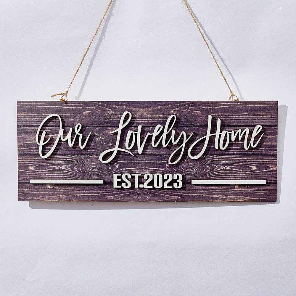 Custom Name Wood Sign – Personalized Wall Decor Plaque - Customise Now