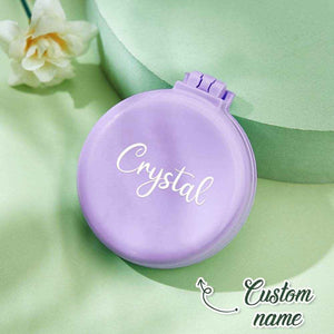 Personalized Cushion Mirror Comb – Custom Foldable Mirror with Name - Customise Now
