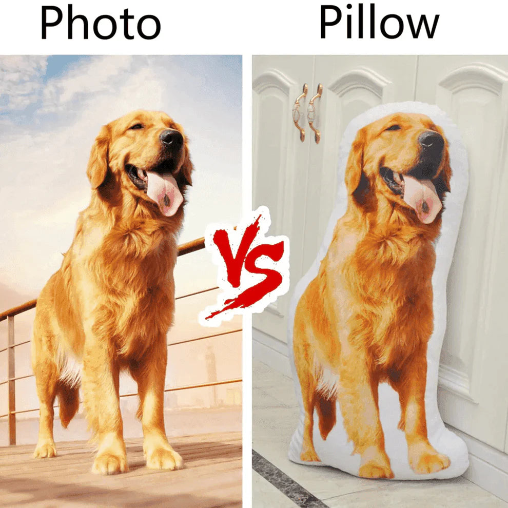 Custom Pet Photo Pillow – Extra Large Personalized Pet Cushion