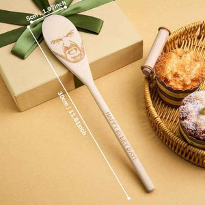 Custom Face Spoon – Engraved Spoon with Any Face or Facial Features - Customise Now