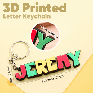 3D Cartoon Keyring with Name Plate – Custom Personalized Keychain - Customise Now