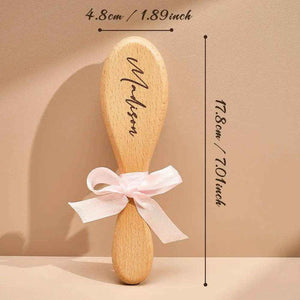 Personalized Baby Hairbrush – Custom Engraved Comb for Newborns & Baby Showers - Customise Now