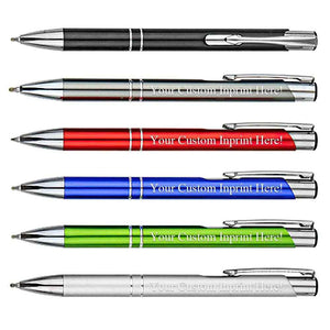 Personalized Metallic Name Pens – Set of 12 Custom Office Pens - Customise Now