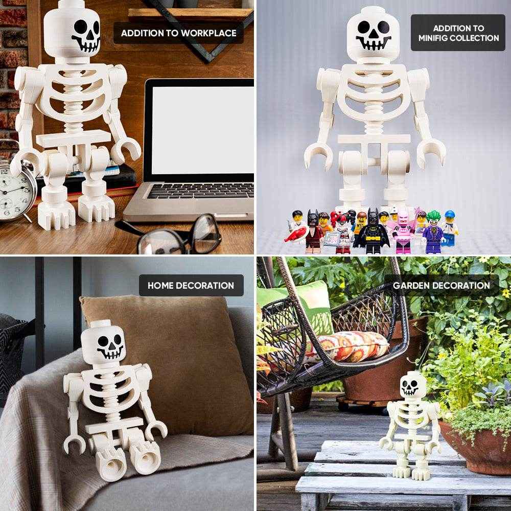 Enchanting 3D Printed Skeleton – Large White Collectible Figure - Customise Now