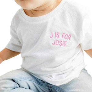 Personalized T-Shirt with Embroidered Name – Custom Gift for Kids - Customise Now