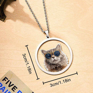 Personalized Pet Photo Necklace – Custom Jewelry Gift for Pet Lover - Customise Now