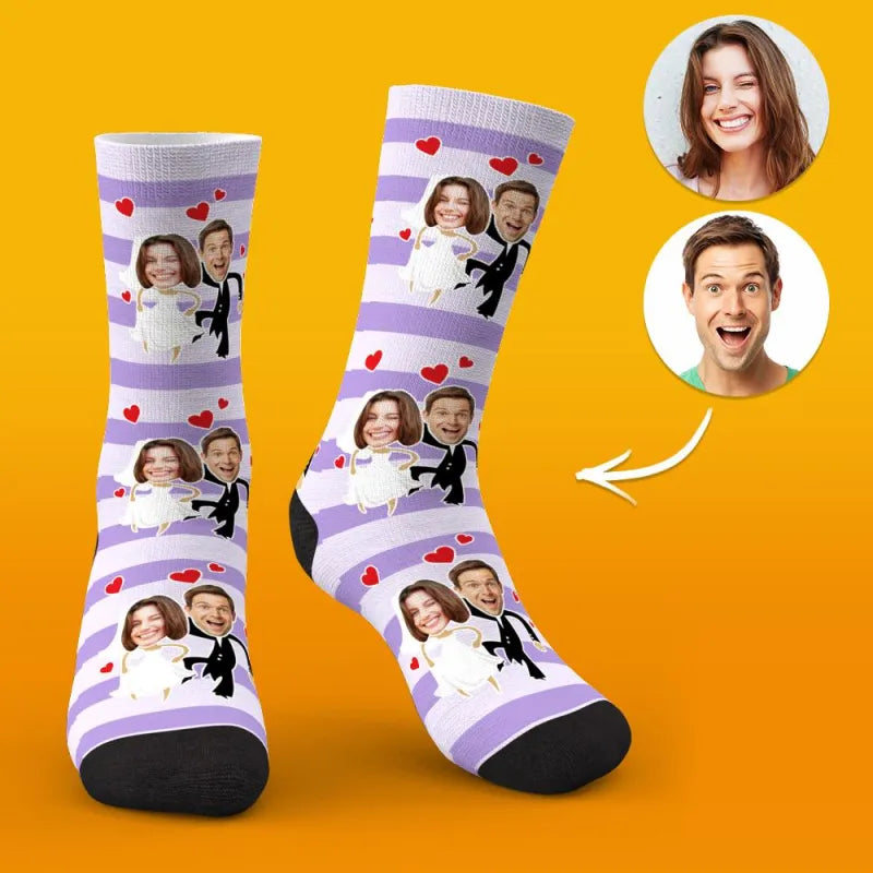 Custom Face Socks Wedding Socks Special Gift Ideas for Couple