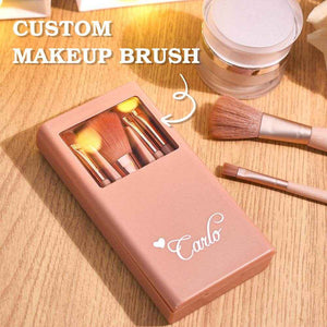 Personalized Engraved Makeup Brush Set – Custom Beauty Gift for Her - Customise Now