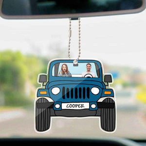 Personalized Off-Road Car Photo Hanging Ornament – Double-Sided - Customise Now