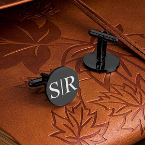 Personalized Engraved Tie Clip and Cufflinks Set – Custom Gift with Wooden Box - Customise Now