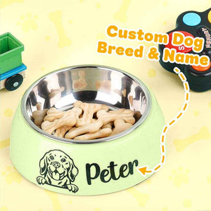 Personalized Pet Bowl – Custom Stainless Steel Dog Food & Water Dish - Customise Now