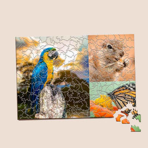 Personalized Wooden Jigsaw Puzzle – Custom Animal Shape Puzzle Gift - Customise Now