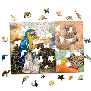 Personalized Wooden Jigsaw Puzzle – Custom Animal Shape Puzzle Gift - Customise Now