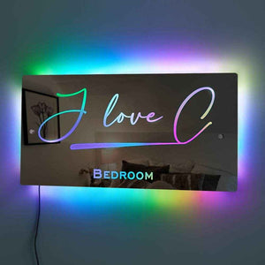Personalized Name Mirror – Custom Light-Up LED Mirror - Customise Now