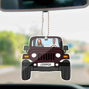 Personalized Off-Road Car Photo Hanging Ornament – Double-Sided - Customise Now