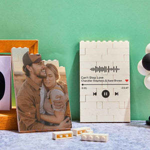 Personalized Vertical Rectangle Photo Brick – Custom Building Block Gift - Customise Now