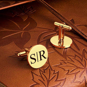 Personalized Engraved Tie Clip and Cufflinks Set – Custom Gift with Wooden Box - Customise Now