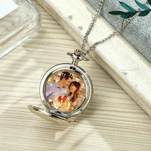 Custom Photo Pocket Watch – Personalized Engravable Gift for Him - Customise Now