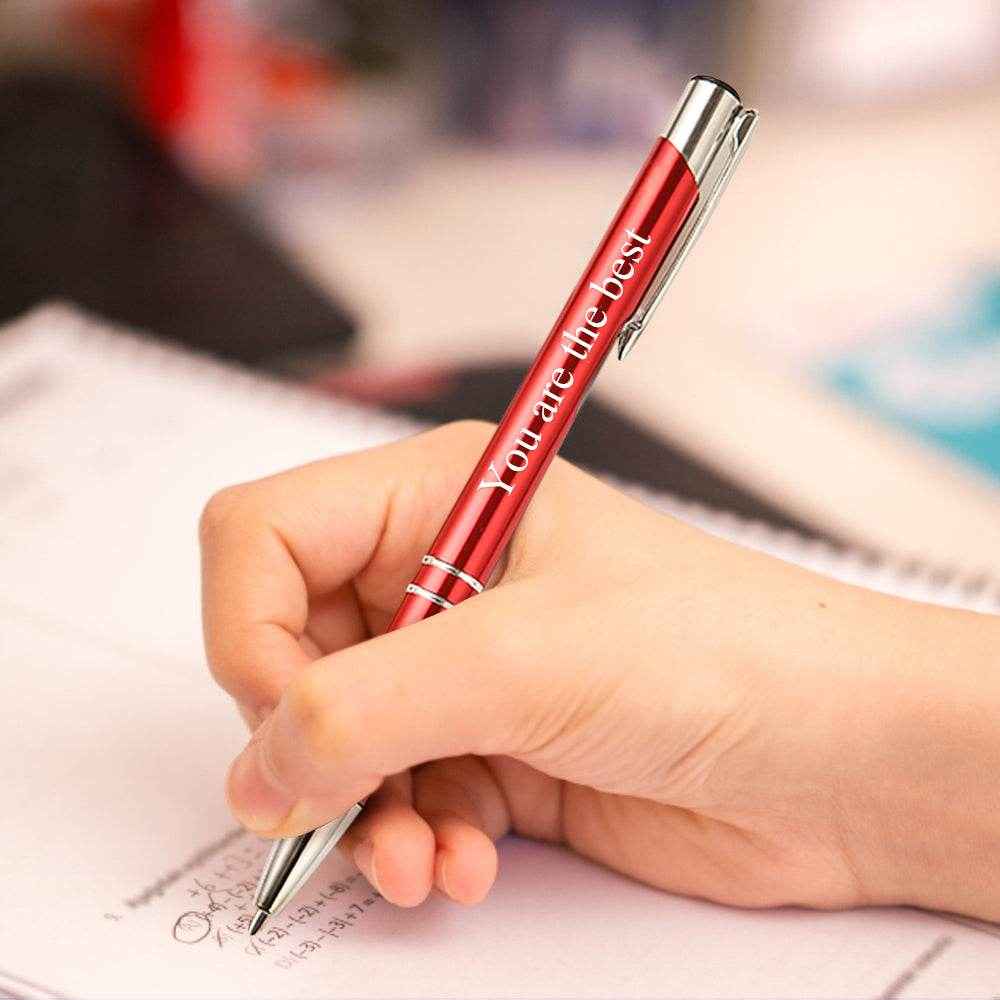 Personalized Metallic Name Pens – Set of 12 Custom Office Pens - Customise Now