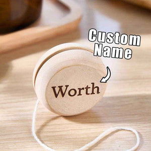 Personalized Wooden Yoyo – Engraved Name Educational Toy - Customise Now