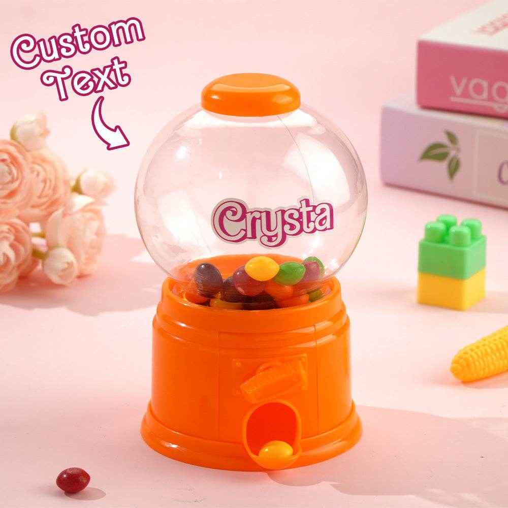 Personalized Mini Gashapon Candy Dispenser – Custom Name Birthday Gift for Kids - Customise Now