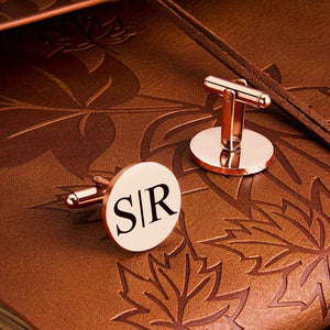 Personalized Engraved Tie Clip and Cufflinks Set – Custom Gift with Wooden Box - Customise Now
