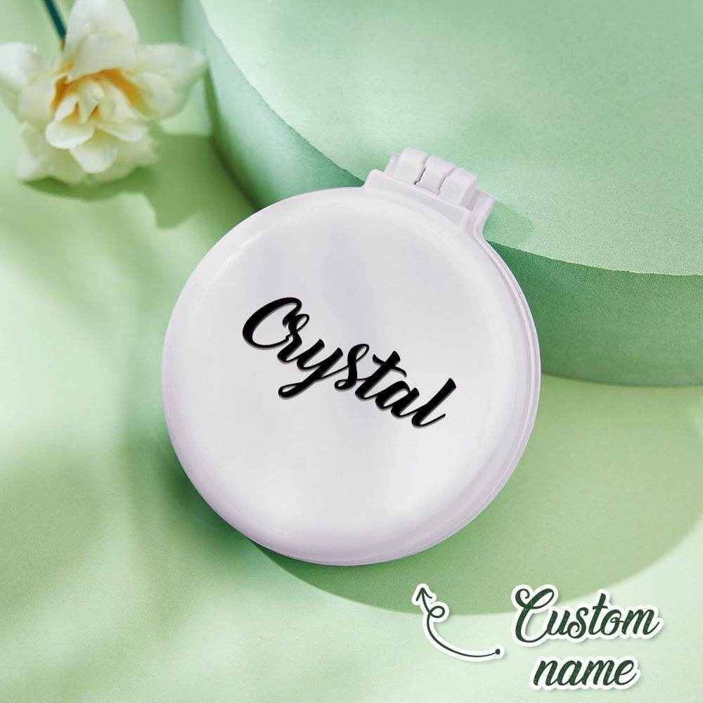 Personalized Cushion Mirror Comb – Custom Foldable Mirror with Name - Customise Now