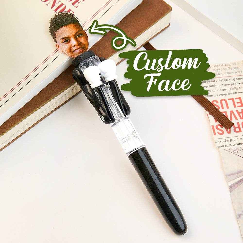 Personalized Boxing Pen with Face – Creative & Interactive Stress Relief Pen - Customise Now