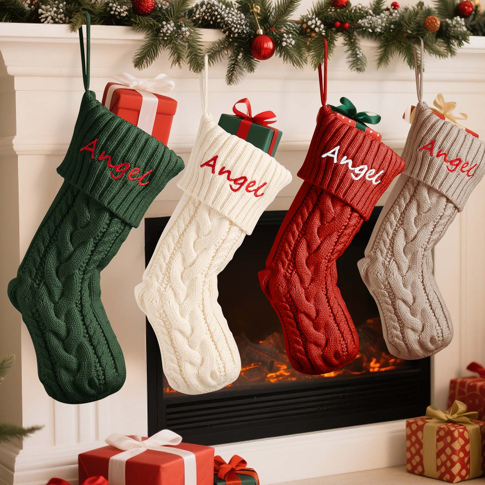 Personalized Christmas Stocking – Custom Embroidered Holiday Décor