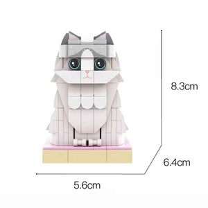 Customizable Ragdoll Cat Brick Toy – Unique Full Body Mini Block Set - Customise Now