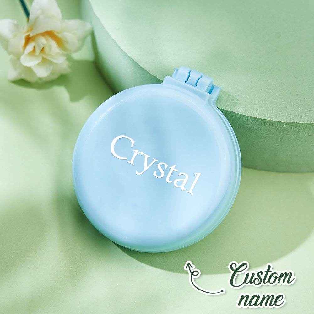 Personalized Cushion Mirror Comb – Custom Foldable Mirror with Name - Customise Now