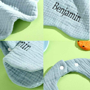 Personalized Baby Bib with Embroidered Name – Custom Gift for Babies - Customise Now