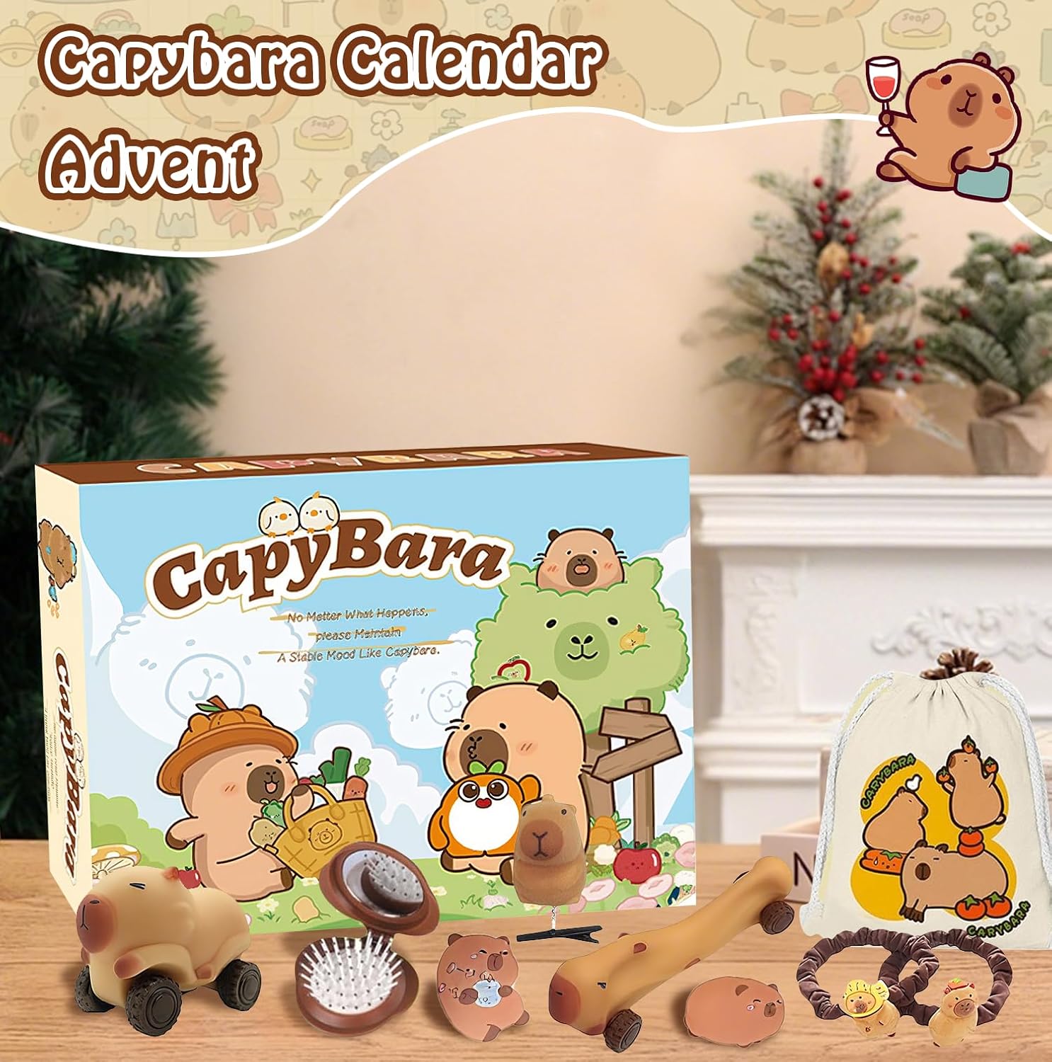 Capybara Christmas Advent Calendar – 24 Days of Festive Surprises