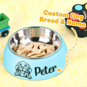 Personalized Pet Bowl – Custom Stainless Steel Dog Food & Water Dish - Customise Now