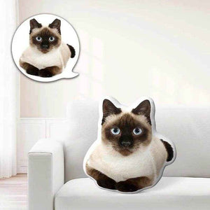 Pet Shaped Pillow – Personalized Gift for Cat & Dog Lovers - Customise Now