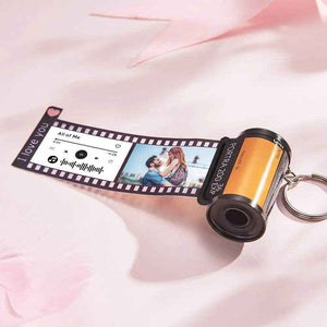 Retro Film Roll Keychain – Custom Picture Keychain for Special Memories - Customise Now