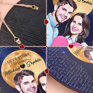 Custom Vinyl Record Wood Sign – Personalized Song Lyrics & Portrait Engraving - Customise Now