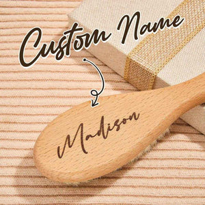 Personalized Baby Hairbrush – Custom Engraved Comb for Newborns & Baby Showers - Customise Now