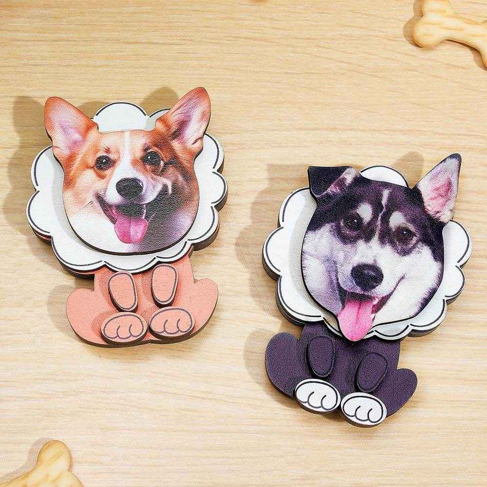Custom Pet Fridge Magnet – Personalized Fun Cat & Dog Portrait Magnet - Customise Now
