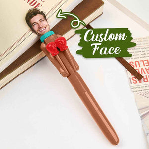 Personalized Boxing Pen with Face – Creative & Interactive Stress Relief Pen - Customise Now