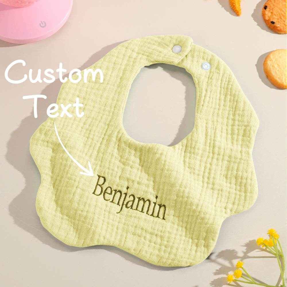 Personalized Baby Bib with Embroidered Name – Custom Gift for Babies - Customise Now