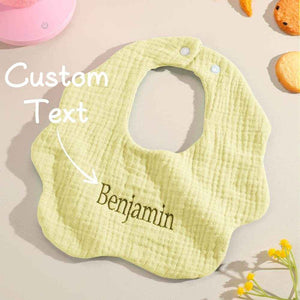 Personalized Baby Bib with Embroidered Name – Custom Gift for Babies - Customise Now
